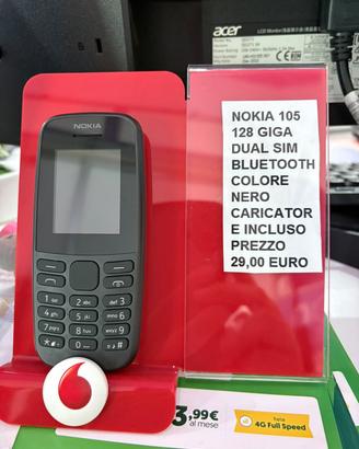 nokia 105 128 giga nero