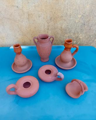 oggetti decorativi in terra cotta vintage 