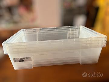IKEA SAMLA, set di 4 scatole contenitori