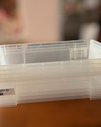IKEA SAMLA, set di 4 scatole contenitori
