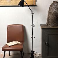 Lampada da terra industriale vintage Seminara 60s