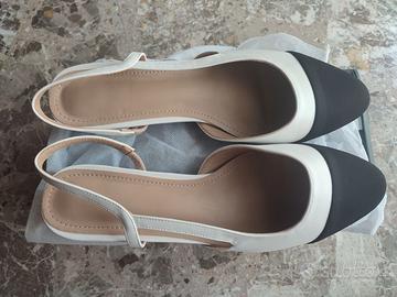 scarpe chanel  bianche e nere