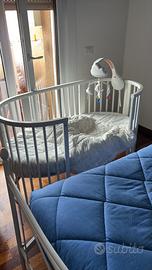 Culla/Lettino evolutivo bimbo legno faggio bianco