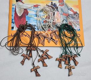 Croci da collo Tau bomboniere ricordo sacramenti