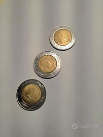 500 Lire italiane 1992 1995 1996