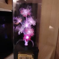 lampada fibra ottica _ orologio e carillon vintage