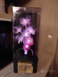 lampada fibra ottica _ orologio e carillon vintage