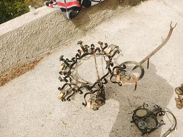 lampade, applique,tutto in ferro battuto adatto pe