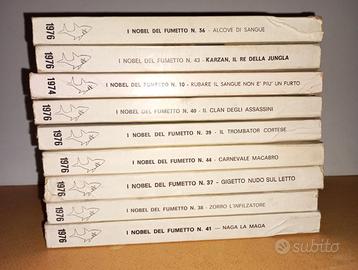 9 fumetti "I NOBEL DEL FUMETTO" Edifumetto anni 70