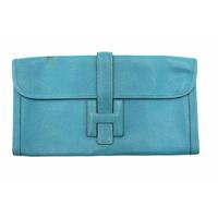 Hermes Pochette Pelle Turchese