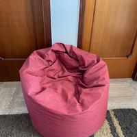 Poltrona Sacco rosso scuro, ergonomico