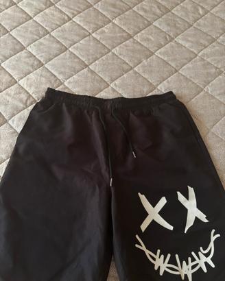Pantaloncino nero tessuto costume
