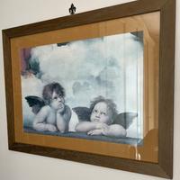 Quadri arredamento con cornice – angeli, fiori e s