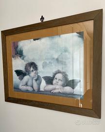 Quadri arredamento con cornice – angeli, fiori e s