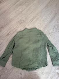 Camicia verde bambino tg 4 anni