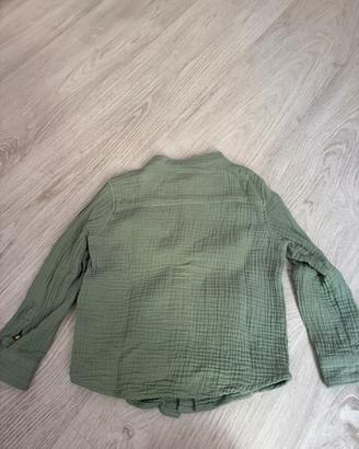 Camicia verde bambino tg 4 anni