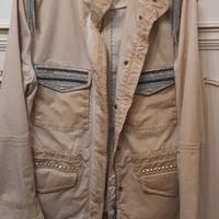 giacca cotone donna beige