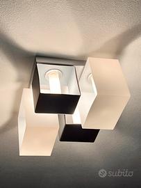 Panzeri 2 lampade a soffitto con  cubi