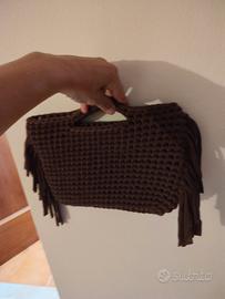 borsa  uncinetto con frange