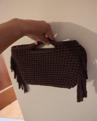 borsa  uncinetto con frange