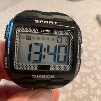 Orologio indiglo sport nero