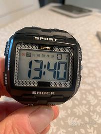 Orologio indiglo sport nero