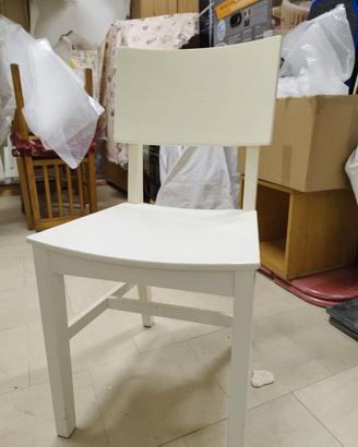 Sedie in legno bianca IKEA