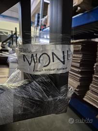 Pensilina alluminio e policarbonato