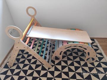 Triangolo Pikler 3 in 1 in legno 