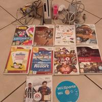 Nintendo Wii con 10 giochi 