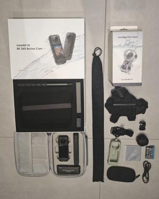 Insta360 X5 Essential Bundle + Asta 3MT + DiveCase