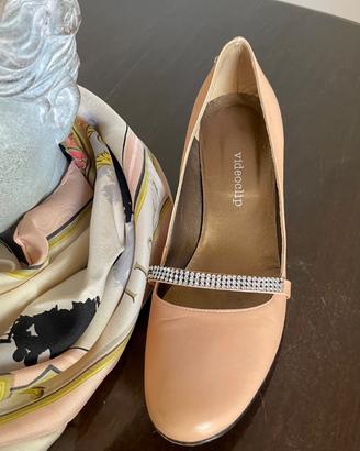 Scarpe Videoclip con cinturino Swarovski tg 36,5