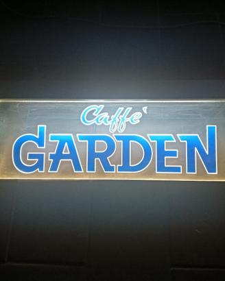 Insegna luminosa vintage caffè Garden