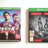 Giochi XBOX One - Fifa19 e Evolve