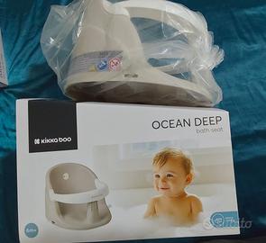 KikkaBoo Seggiolino da Bagno Neonato OCEAN DEEP 