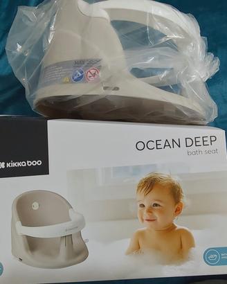 KikkaBoo Seggiolino da Bagno Neonato OCEAN DEEP 