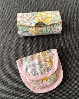 Set portarossetto e specchietto floreale Cioè 80