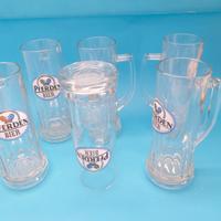 bicchiere boccali pferden bier birra - 6 PEZZI