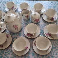 Set tè vintage 12 persone Bavaria porcellana 