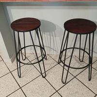 coppia di sgabelli Marca Rossanese stile industria