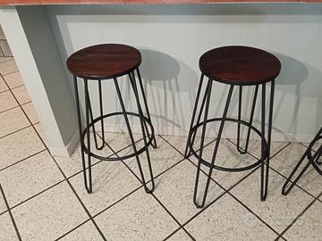 coppia di sgabelli Marca Rossanese stile industria