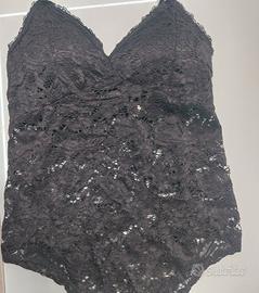 Body in pizzo nero