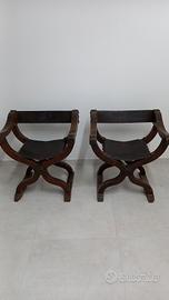 Coppia di sedie dantesche