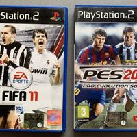 2 Videogiochi Playstation2 Fifa 11 e Pes 2010