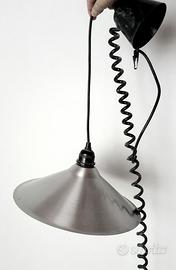 Lampada alluminio Lyra vintage anni '80