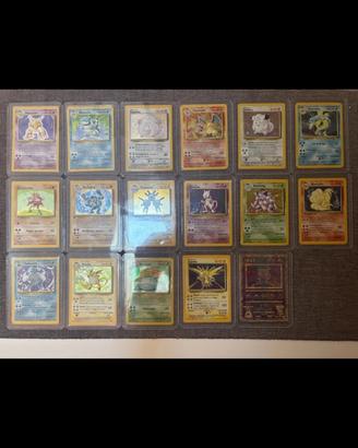 Carte pokemon set base completo