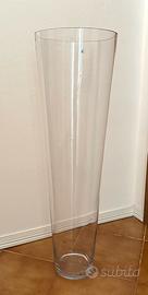 Vaso alto in vetro