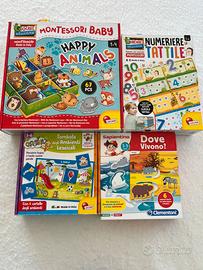 Set giochi educativi 3-6 anni Lisciani clementoni