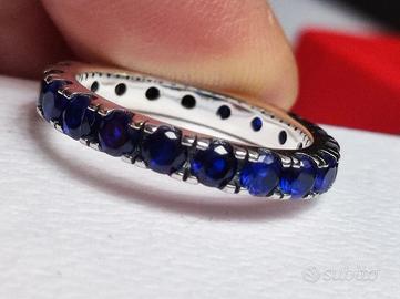 PANDORA Anello Fascia Scintillante Blu 190050C02