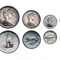 SET MONETE 1967 CENTESIMO ANNIVERSARIO CANADESE